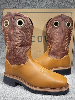 Tecovas Longhaul Men's Size 10.5D Waterproof Square Composite Toe Work Boots